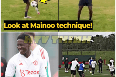 Kobbie Mainoo insane skills as he kept the ball airborne for nearly half a minute in training – HTT