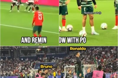 💥 Ronaldo’s Gravity-Defying Jump Leaves Bruno Fernandes Speechless – Portugal Training Goes Viral!
