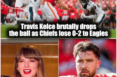 Brutal Kelce Drop, Eagles’ Opportunistic Defense Doom Chiefs in 20-17 Loss at Arrowhead With Taylor Swift in Attendance