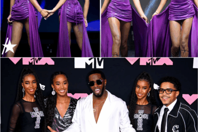 🕊️👗 “A Family in Shadows: Diddy’s Twins Walk the Runway Hand in Hand as Their Father Awaits Judgment 💣😭”