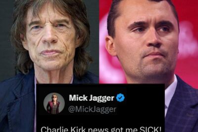 SHOCK AND SORROW: Mick Jagger shares the great loss of “ally” Charlie Kirk, who was murdered at Utah Valley University on September 10, 2025. Declares Charlie Kirk a beacon in fighting LGBT and WOKE