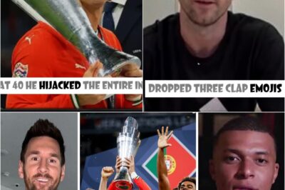 ⚡ Messi’s Jaw-Dropping Reaction to Ronaldo’s UEFA Triumph Leaves Fans Speechless! 😱🏆