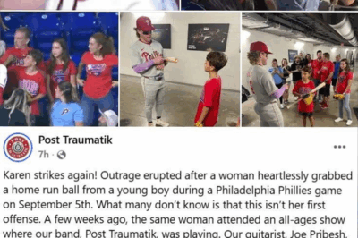 KAREN’S DARK PAST EXPOSED! Band Post Traumatik REVEALS SHOCKING NEW ACT of the Baseball Snatching Karen—Chaos at Rock Show Before Phillies Drama!
