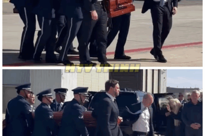 😢 A powerful and emotional moment unfolded as J.D. Vance carried Charlie Kirk’s coffin, walking side by side with his mourning wife and grieving family on Kirk’s final journey.