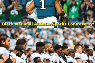 Black national anthem performance at Eagles-Cowboys game draws ire from fans.
