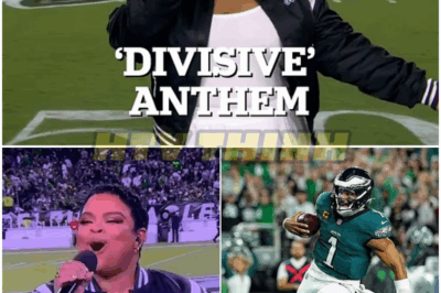🐿️ NFL FIRESTORM: Fans ERUPT as “Divisive” Black National Anthem Is Sung at Eagles’ Season Opener 🏈🔥 — Outrage Explodes Across America With Accusations of Politics, Division, and Disrespect to the Stars and Stripes 🤯🇺🇸