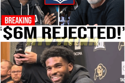 🐿️ NFL SHOCKWAVE: Shedeur Sanders REJECTS $6 MILLION Offer 💰🏈🔥 — Young Superstar SLAMS League for “Disrespect,” Sends Shockwaves Through Teams, Agents, and Fans as He Bets on Himself to Rewrite Football’s Future 🤯👑