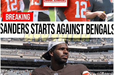 🐿️ JUST IN: Shedeur Sanders OFFICIALLY Announced As QB1 Vs Bengals Alongside Joe Flacco 🏈🔥 Locker Room ERUPTS As Dillon Reportedly Left FUMING Over Browns’ Bold QB Decision — Fans BUZZING Ahead Of Showdown ⚡