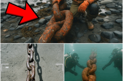 Fisherman Found Massive Chain on Beach, Gut Told Him to Pull It Out…