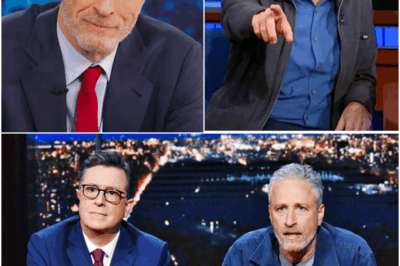 Jon Stewart’s DEADLY Ultimatum: “Buy Me a Coffin If You Want Silence!” 💀— Apple SHAKEN as Colbert Joins Secret Late-Night Rebellion
