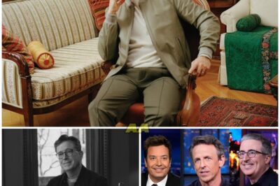 🔥 LATE-NIGHT IN SHOCK! 🔥 Stephen Colbert, Jimmy Fallon, and John Oliver Join Forces in the Explosive Non-Woke Hosts’ Alliance
