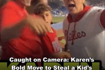 Caught on Camera: Karen’s Bold Move to Steal a Kid’s Ball at Phillies Game Triggers a Chain of Events Nobody Saw Coming!
