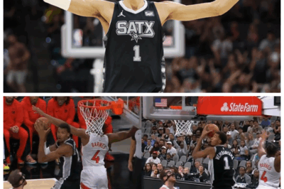 🐘💥 Victor Wembanyama’s CRAZY 360 Layup and Unbelievable Handles Against the Raptors Have Fans Losing Their Minds! 🔥 “When artistry meets athleticism, the impossible becomes reality.” Wembanyama’s electrifying play is rewriting the rules and leaving opponents grasping at thin air. Raptors watchers were left stunned as this phenom showcased moves that seem straight out of a video game. The hype is real, and the NBA landscape will never be the same again! 👇