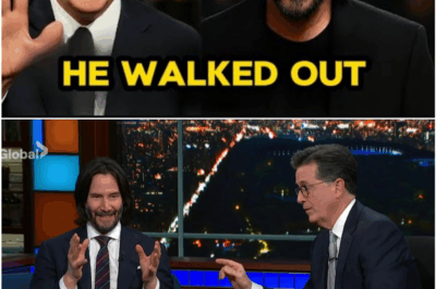 Keanu Reeves Walks Off The Colbert Show After Being Mocked On Air — And What Happened Next Left Viewers Speechless
