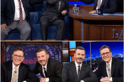 Stephen Colbert, Jimmy Kimmel, and Guillermo Celebrate Friendship and Late-Night TV in Rare Crossover Toast
