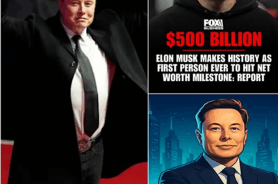 Elon Musk Surpasses $500 Billion—The Race to Become Humanity’s First Trillionaire Sparks Global Shockwaves