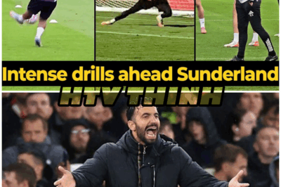 Ruben Amorim Sparks Controversy in Heated Training Session Ahead of Sunderland Clash – HTT
