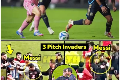🔥Messi Faces Pitch Invaders Amid Record-Breaking Inter Miami vs Chicago Attendance 😱⚽
