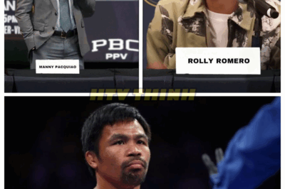 👑 “YOU TALK TOO MUCH!” — Manny Pacquiao DESTROYS Rolly Romero With a SAVAGE Comeback at the Press Conference 😱🔥 Fans Are Losing It!