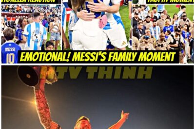 👨‍👩‍👧‍👦 Lionel Messi Celebrates Copa America Triumph with Antonella & Their Kids — Pure Joy Caught on Camera! 😍🇦🇷