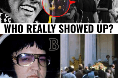 🎸👀 “Behind Closed Doors: The Mysterious Figures Who Showed Up at Elvis Presley’s Funeral”