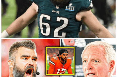 “SHOCKING ALERT! 🚨🔥 Jason Kelce ISSUES A POWERFUL WARNING to the Browns OVER Shedeur Sanders—The League’s Future Is Hanging in the Balance! 🏈💥”  Kelce’s words ignite a firestorm, warning the Browns that underestimating Sanders could unleash chaos on the NFL. “They’re playing with fire,” Kelce warns—fans are on the edge of their seats wondering what’s really at stake. Will the Browns listen? 😱👇
