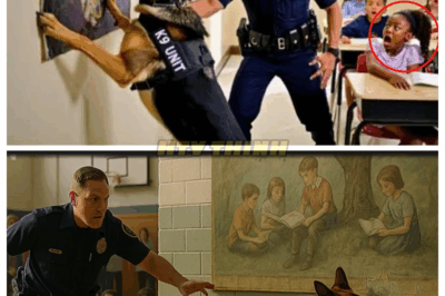 🐕💥 K9 Dog Ripped Down a School Painting — What He Found Hidden Behind It Shocked Everyone! 😱