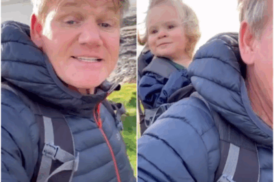 Gordon Ramsay dotes on son Oscar as he carries him on his back while on a run… after he and his family returned to their £4 million Cornish home for England’s second lockdown