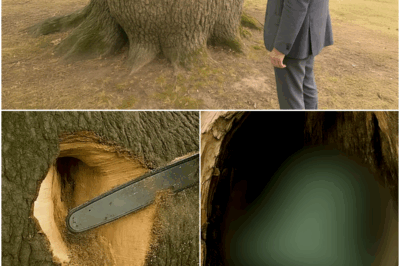 Tree Bulge Kept Growing for 30 Years, Then the Owner Decided to Cut it Open…