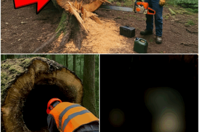Logger Cut Open Hollow Tree, Looked Inside and Burst Into Tears!