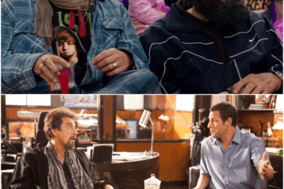 Only Adam Sandler Could Bring Johnny Depp and Al Pacino Together in a Justin Bieber T Shirt