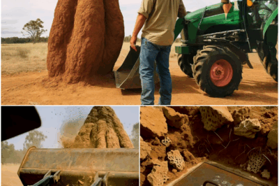 Farmer Crushed Giant Termite Mound, What Was Hidden Inside Changed His Life…