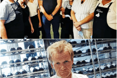 Gordon Ramsay forgets to social distance as he poses with restaurant staff HOLDING their face masks after enjoying a seafood dinner in Portugal