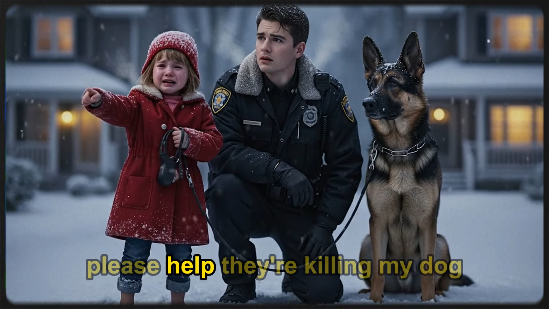 'Pleae Help…They're Killing My Dog!' ,Little Girl Crying–What The Officer Did Next Will Make You Cry 0-0 screenshot