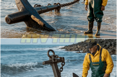 Fisherman Found a Giant Anchor on the Beach, But What It Was Attached To Left Him Speechless!