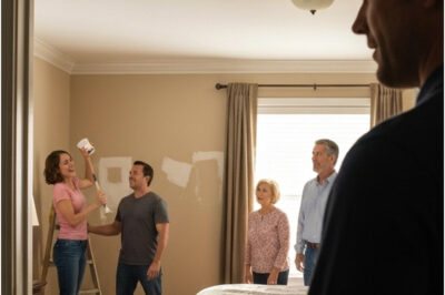 I came home early from work only to find strangers repainting my master bedroom.