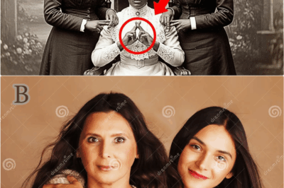 “A Mother and Her Daughters’ Portrait Hides a Secret in Their Hands — Can You See It?”