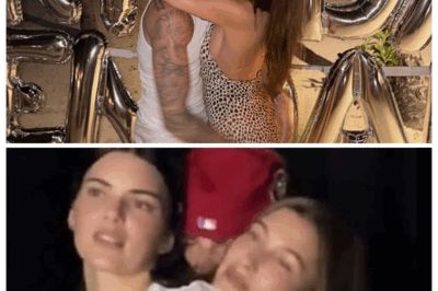 Hailey Bieber Plants a Sweet Kiss on Justin in a Rare PDA Photo from Kendall Jenner’s 30th Birthday Bash 😍👇