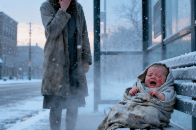 I’m an exhausted single mother working as a cleaner. On my way home, I found an abandoned newborn baby at a cold bus stop. I took the baby to safety. Days later, I found out the baby’s identity, and what happened next changed everything forever…