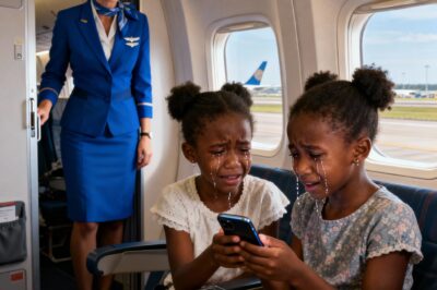 Two black twin girls were kicked off a plane by staff until they called their father, the CEO, to cancel the flight, causing…
