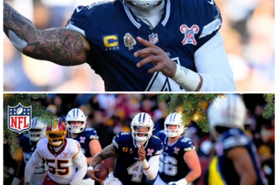 🐘 “HOLIDAY SHOWDOWN: Dallas Cowboys DOMINATE Washington Commanders in a Christmas Day Clash for the Ages! 🎄 ‘When the stakes are high, the Cowboys shine brightest!'” In a thrilling Christmas Day matchup, the Dallas Cowboys showcased their dominance against the Washington Commanders, delivering a performance that will be remembered for years to come. With playoff implications on the line, both teams fought fiercely, but it was the Cowboys who emerged victorious, leaving fans in awe of their skill and determination. As the clock ticked down, Dallas proved once again why they are a force to be reckoned with in the NFL! 👇