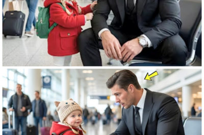 “Are you lost too, mister?” Asked the Little Girl to the Lonely CEO at the Airport—What He Did Next…  Are you lost too, mister?” asked the little girl to the lonely CEO at the airport.  What he did next changed everything.  The airport buzzed with the chaotic hum of holiday travel.  It was December 24th, and every terminal overflowed with passengers eager to get home for Christmas.  The loudspeaker overhead crackled every few minutes, announcing delays and gate changes in a monotone voice, barely audible over the crowd.  People rushed past each other, dragging luggage, juggling coffee cups, checking their phones.  Graham Lockach sat still amid the noise.  He occupied a seat near a large window tucked in a quieter corner of Terminal C, far from the hustle of the central hall.  Outside, planes were grounded and snowflakes danced in swirling gusts across the tarmac.  A delay notice blinked across the screen above his gate.  Flight 471 delayed until further notice.  Graham didn’t react.  His black wool coat lay draped over the back of his chair, a leather briefcase rested by his polished shoes, and beside it inongruously sat a small worn teddy bear.  The bear didn’t match the man.  Graham was the image of control.