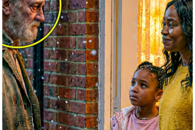 Single Mom Shelters a Lost Old Man on a Freezing Night, Next Morning, an SUV Stops at Her Door  On a freezing winter night, a struggling single mother, exhausted after working two back-to-back shifts, was jolted awake by desperate knocking at her door.  To her shock, an elderly man stood outside, shivering and confused, believing she was his daughter.  Despite fearing trouble with authorities, she took him in and gave him a warm place to stay.  What she didn’t know was that his daughter was a wealthy CEO, and her life and her two children’s futures were about to change forever.  Before we continue, tell us what time it is and where you’re watching from.  Subscribe and hype because tomorrow I’ve got something extra special for you.  The winter wind howled through the narrow streets of Waverly, carrying snowflakes that swirled like angry spirits under the flickering street lights.  Inside the small rental house at 24 Waverly Street, Amelia Brooks lay sprawled across her sagging sofa, one arm dangling over the edge where she’d finally collapsed after her 16-hour marathon of shifts.  The digital clock on the microwave glowed a harsh blue 2:03 a.  m.  She’d worked the morning shift at SaveMart, stocking shelves and running register until her feet screamed in protest.  Then she’d rushed across town to Cauliflower and Grill, where she’d chopped vegetables and scrubbed dishes until her hands were raw and wrinkled.  The bus ride home had taken 45 minutes through the snow, and she’d walked the last three blocks because the route didn’t quite reach her street.  Amelia’s body achd in places she didn’t know could ache.  Her lower back throbbed with each breath.  Her shoulders felt like someone had tied knots in every muscle.  Even her eyelids hurt from the effort of staying open during that final bus ride.  In the small bedroom down the narrow hallway, seven-year-old Mia and four-year-old Leo slept in the double bed they shared, huddled together under two thin blankets and Amelia’s winter coat.  The house’s heating system was ancient and temperamental at best, and tonight it had given up entirely, leaving the rooms cold enough that Amelia could see her breath when she exhaled.  The single pane window in the living room rattled with each gust of wind.  The old frame loose in its rotting wood setting.  Amelia had stuffed newspaper around the edges to block the draft, but the cold still seeped in like water through cracks in a dam.  She’d fallen asleep in her workclo, too exhausted to even change into pajamas.  The house was one of dozens of identical small rentals that lined Waverly Street.  Narrow singlestory structures built in the 1940s that had seen better days decades ago.  Paint peeled from the clapboard siding.  The front porch sagged slightly to one side, but it was cheap, and it had a door that locked, and that was more than many people in this neighborhood could say.  Bang! Bang! Bang! Bang! The sound of fists pounding on the front door shattered the silence like a hammer through glass.  Amelia’s eyes snapped open, her heart instantly racing, adrenaline flooding her system and erasing all traces of sleep.  Bang! Bang! Bang! Please! A voice called from just outside, muffled but desperate.  “Please, somebody help me! Open the door!” Amelia’s mind raced through possibilities, each one darker than the last.  In this neighborhood, late night visitors meant trouble.  Drug dealers looking for money.  Drunk men who’d knocked on the wrong door.  Police with questions she couldn’t afford to answer.  Social workers who’d take one look at her freezing house and decide her children needed better care.  She pushed herself up from the sofa, her joints protesting, and crept toward the front door on silent feet.  The old floorboards creaked beneath her weight.  One more thing she couldn’t afford to fix.  Through the peepphole, she could see a figure on her small front porch.  an elderly man, his silver hair disheveled and damp with melting snow.  He wore a heavy coat that hung open, revealing pajamas underneath.  His weathered face was flushed with cold, and his pale blue eyes held a desperate, confused quality that made Amelia’s chest tighten.  “Please,” the man called again, his voice breaking.  “Evelyn, honey, it’s so cold.  Why won’t you let Daddy in? I’ve been walking for so long.  ” Amelia felt her stomach clench.  He was calling for someone named Evelyn.  He thought this was someone else’s home.  The confusion in his voice spoke of something deeper than simple disorientation.  Mommy…………