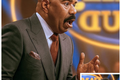 He had turned awkward moments into gold for years, but the alchemy failed the instant the teenager spoke.  Steve Harvey’s smile slipped, not dramatically, just enough for the studio to notice the temperature change.  “Survey says,” he began, then stopped, because the answer wasn’t built for a board.  The teenager didn’t flinch.  His voice carried the kind of truth that travels light and lands heavy.  A hush settled where laughter usually lives.  The audience leaned in, expecting mischief, and met a mirror instead.  Steve looked at the card, then at the kid, then at the family who suddenly avoided each other’s eyes.  The buzzer waited, a bright instrument unsuited to confession.  “Repeat the answer,” Steve said, softer, as if asking permission rather than content.  The teenager did.  Only this time, he didn’t add the part he’d swallowed.  He let the silence hold it.  The board flashed possibilities, cheerful and wrong.  The parents smiled the way you smile when a truth arrives early and your plan arrives late.  Steve set the card down, as if easing weight onto the table rather than paper.  He took one step back, then two, as though distance might teach the room how to breathe again.  He walked off stage.  No slam of doors, no drama—just a boundary drawn by a man who knew the difference between performance and protection.  The teenager steadied himself, the kind of composure kids earn in rooms that have too many secrets.  Someone in the front row whispered, “Did he mean—” and never finished.  The camera held wide, refusing to trespass.  When Steve returned, the show had changed shape.  And the answer still had a second half no one wanted to say aloud.  Not yet.  Not under these lights.  Click the link to read more.