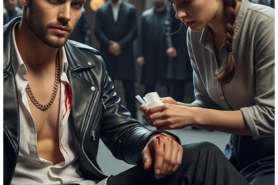 She Bandaged The Mafia Boss’s Wounds — Next Day, 200 Of His Men Surrounded Her House  Block one, blood and shadows.  The night shift at Mercy General always smelled the same.  Antiseptic overlaying the metallic tang of blood, stale coffee, and desperation.  I’d grown used to it over my 3 years as an ER nurse.  But tonight, the smell of copper was stronger, clinging to my scrubs despite the thorough handwashing ritual I performed between patients.  Emma, you’re up.  Curtain four.  Dr.Patel slid a chart across the nurse’s station counter without looking up from his phone.  My shoulders achd from the double shift.  12 hours had stretched into 16 and exhaustion pulled at my bones like gravity.  I’d been planning to call it a night, but we were perpetually understaffed.  And saying no wasn’t really an option.  Not when I had rent due in 3 days and barely enough in my account to cover it.  What is it? I asked, flipping through the sparse notes.  male, laceration, possible GSW.  He’s refusing to see a doctor.  Dr.Patel finally glanced up.  Just clean him up and get him out.  The waiting room’s backing up.  I nodded, gathering supplies from the cart.  Another Friday night, another parade of drunks, fights, and accidents.  The curtain in bay 4 was drawn tight.  Unusual for our overcrowded ER where privacy was a luxury we rarely afforded our patients.  I knocked twice on the metal frame.  Hello, I’m Emma, your nurse for tonight.  The silence that followed made my skin prickle.  I pushed the curtain back a few inches and froze.  Three men occupied the small space.  Two stood on either side of the gurnie like sentinels, wearing identical black suits despite the summer heat.  Their postures were rigid, hands clasped before them, eyes hidden behind dark sunglasses that had no place in a fluorescent lit hospital at 2:00 a.m.  But it was the third man who drew my gaze like a magnet pulling iron filings.  He sat on the edge of the bed, back straight, one hand pressed against his side, where crimson bloomed through an expensive white shirt.  His jacket, which probably cost more than 6 months of my rent, was folded neatly beside him, unmarred by whatever violence had torn into his flesh.  I requested a doctor.  His voice was low, accented with something I couldn’t place.  Italian maybe, or Russian, smooth like aged whiskey with an undercurrent of gravel.  I stepped fully into the space, letting the curtain fall closed behind me.  I’m sorry, sir, but I’m what you’ve got tonight.  I assure you, I’m fully qualified to treat lacerations.  His eyes lifted to mine, and I nearly took a step back.  They were the color of Arctic ice, pale blue, almost colorless in the harsh hospital lighting.  His face was all angles and shadows, jaw clean shaven, dark hair combed back from a high forehead, handsome in the way predators are handsome, beautiful in their danger.  “Leave us,” he said.  And for a confused moment, I thought he was speaking to me.  The two men in suits exchanged glances before one spoke.  Sir, we should now.