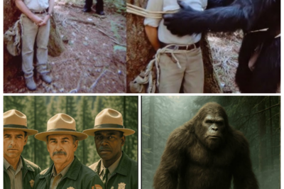 3 Park Rangers Vanished in 1988 — 13 Years Later a Giant Bigfoot Was Found Guarding a Silent Clue No Human Could Explain 🦶 The narrator snarls with disbelief as a cold-case trail snaps back to life, teasing a towering figure beside weathered gear and a pattern of footprints that stop where fear begins, suggesting the men didn’t just get lost but crossed into a territory that watched, waited, and warned, turning a tidy disappearance into a wilderness reckoning nobody wanted on record 👇