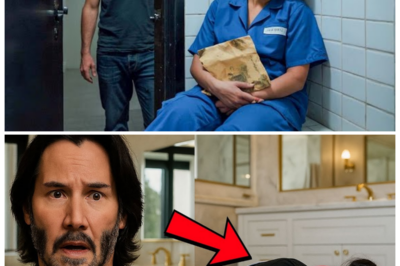 “Keanu Reeves Found the Exhausted Cleaning Lady Asleep on the Toilet 🚽💤 — And Moments Later, Witnesses Swear the Humble Superstar Unleashed a Chain of Events So Surreal, So Suspiciously Generous, and So Heart-Stoppingly Dramatic That Rumors of Secret Surveillance, Hidden Compassion Tests, and a Twist Straight Out of a Midnight Movie Set the Entire Building Buzzing 🌟⚡” Onlookers claim time froze as Keanu’s expression shifted from concern to something deeper, sparking whispered theories that this encounter was fated — or part of a secret plan he’d been hiding 👇