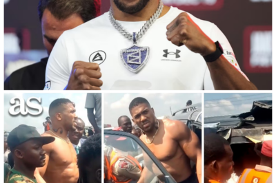 Anthony Joshua Seen Leaving Wrecked Car in Visible Pain After Alleged Crash in Nigeria