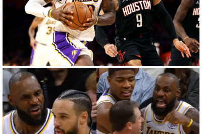 🐘 LeBron’s Intense Reaction to Brooks Hitting Ball at Him: A Rivalry Ignited! ⚡ “LeBron James didn’t hold back his emotions after Dillon Brooks hit the ball at him, showcasing the intensity of their rivalry. This fiery exchange added another chapter to their ongoing saga. What were the circumstances surrounding this moment, and how did it resonate with fans? 👇”