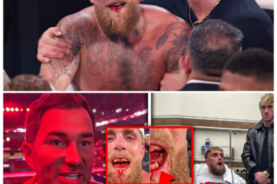 🐘 Jake Paul’s BRUTAL Knockout by Anthony Joshua Leaves Him HOSPITALIZED! 💥 “A fierce battle has resulted in a devastating outcome!” Jake Paul has been hospitalized after a brutal knockout delivered by Anthony Joshua, raising alarms about his well-being. As fans react to the news, questions arise about the impact of this fight on Paul’s career. What’s next for him after such a serious injury? Join us for a thorough analysis of this dramatic situation! 👇